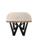 Table de Salle à Manger Home ESPRIT Métal Bois d'acacia 220 x 100 x 76 cm