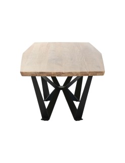 Table de Salle à Manger Home ESPRIT Métal Bois d'acacia 220 x 100 x 76 cm