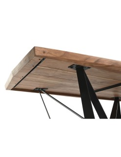 Table de Salle à Manger Home ESPRIT Métal Bois d'acacia 220 x 100 x 76 cm