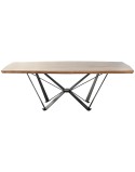 Table de Salle à Manger Home ESPRIT Métal Bois d'acacia 220 x 100 x 76 cm