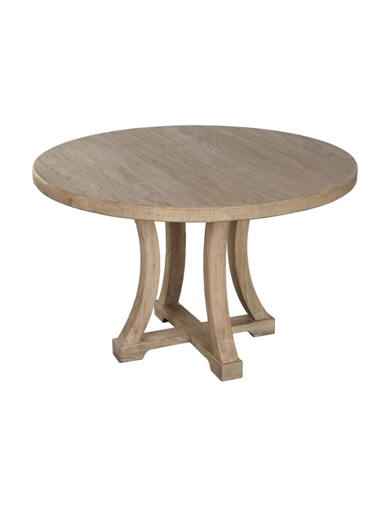 Table de Salle à Manger Home ESPRIT Naturel Bois 120 x 120 x 76 cm