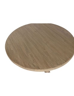 Table de Salle à Manger Home ESPRIT Naturel Bois 120 x 120 x 76 cm
