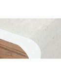 Table de Nuit Home ESPRIT Blanc Naturel 50 x 40,5 x 55,5 cm