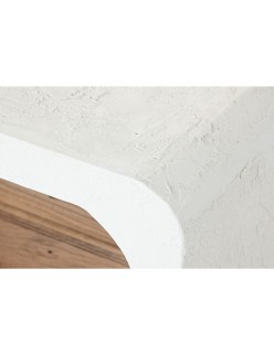 Table de Nuit Home ESPRIT Blanc Naturel 50 x 40,5 x 55,5 cm