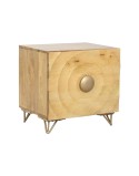 Table de Nuit Home ESPRIT Doré Naturel 50 x 40 x 50 cm