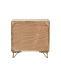 Table de Nuit Home ESPRIT Doré Naturel 50 x 40 x 50 cm