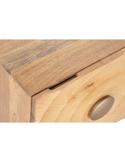 Nightstand Home ESPRIT Golden Natural 50 x 40 x 50 cm
