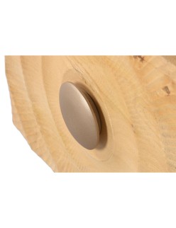 Comodino Home ESPRIT Dorato Naturale 50 x 40 x 50 cm