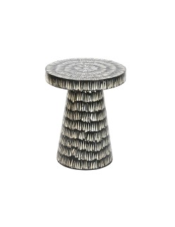 Tavolo aggiuntivo Home ESPRIT Nero Dorato 40 x 40 x 48 cm