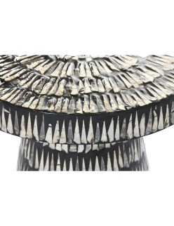 Mesa auxiliar Home ESPRIT Negro Dorado 40 x 40 x 48 cm