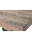 Table de Salle à Manger Home ESPRIT Noir Naturel Fer Bois Recyclé 180 x 90 x 76 cm