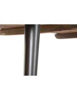 Tavolo da Pranzo Home ESPRIT Nero Naturale Ferro Legno Riciclato 180 x 90 x 76 cm