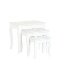 Mesa auxiliar Home ESPRIT Blanco Gris claro 53 x 35 x 47 cm