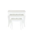 Mesa auxiliar Home ESPRIT Blanco Gris claro 53 x 35 x 47 cm