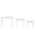 Mesa auxiliar Home ESPRIT Blanco Gris claro 53 x 35 x 47 cm