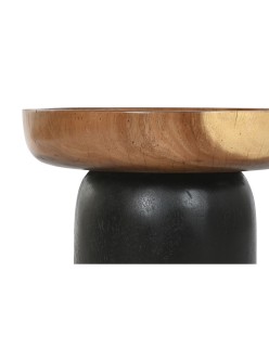 Mesa auxiliar Home ESPRIT Marrón Negro 39 x 39 x 35 cm
