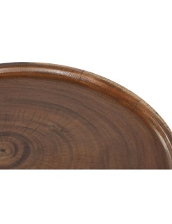 Mesa auxiliar Home ESPRIT Marrón Negro 39 x 39 x 35 cm