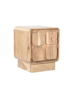 Table de Nuit Home ESPRIT Naturel 40 x 40 x 50 cm