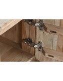 Table de Nuit Home ESPRIT Naturel 40 x 40 x 50 cm