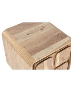 Table de Nuit Home ESPRIT Naturel 40 x 40 x 50 cm
