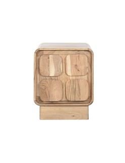 Table de Nuit Home ESPRIT Naturel 40 x 40 x 50 cm