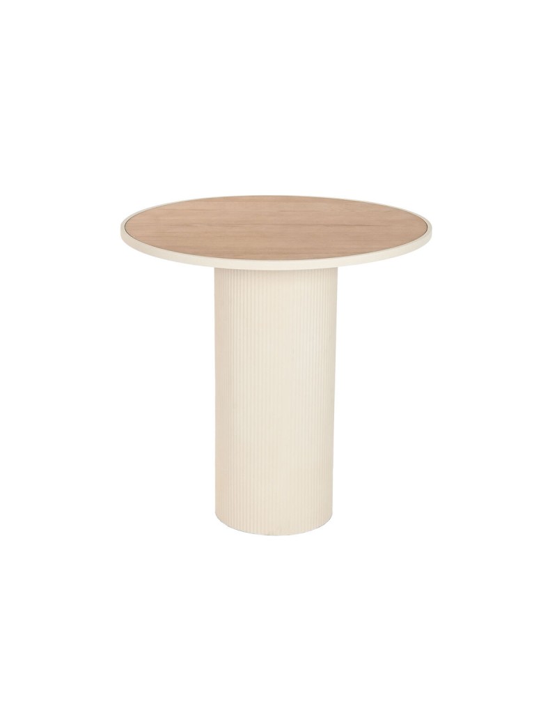 Mesa auxiliar Home ESPRIT Beige Natural 75 x 75 x 75,5 cm