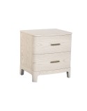 Table de Nuit Home ESPRIT Gris clair 53 x 42 x 56,2 cm