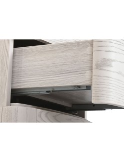 Table de Nuit Home ESPRIT Gris clair 53 x 42 x 56,2 cm