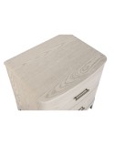 Table de Nuit Home ESPRIT Gris clair 53 x 42 x 56,2 cm