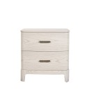 Table de Nuit Home ESPRIT Gris clair 53 x 42 x 56,2 cm