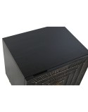 Comodino Home ESPRIT Nero Dorato 50 x 40 x 50 cm