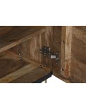 Nightstand Home ESPRIT Black Golden 50 x 40 x 50 cm