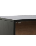 Comodino Home ESPRIT Nero Dorato 50 x 40 x 50 cm