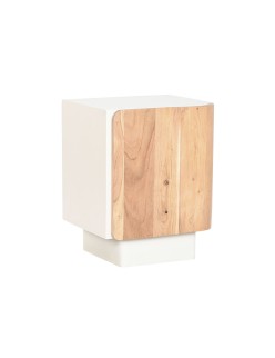 Table de Nuit Home ESPRIT Blanc Naturel 40 x 35 x 50 cm