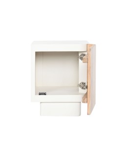 Table de Nuit Home ESPRIT Blanc Naturel 40 x 35 x 50 cm