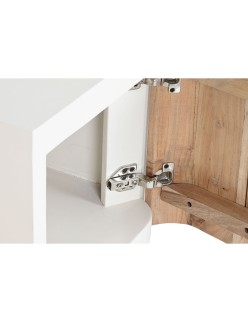 Table de Nuit Home ESPRIT Blanc Naturel 40 x 35 x 50 cm