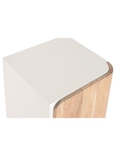 Table de Nuit Home ESPRIT Blanc Naturel 40 x 35 x 50 cm