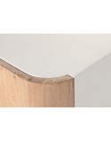 Nightstand Home ESPRIT White Natural 40 x 35 x 50 cm