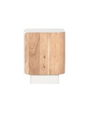 Table de Nuit Home ESPRIT Blanc Naturel 40 x 35 x 50 cm