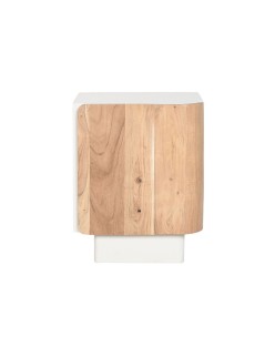 Table de Nuit Home ESPRIT Blanc Naturel 40 x 35 x 50 cm