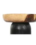 Mesa auxiliar Home ESPRIT Negro Natural 35 x 35 x 46 cm