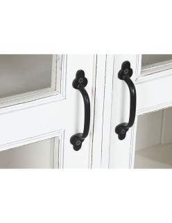 Aparador Home ESPRIT Blanco Cristal Madera de mango 180 x 40 x 100 cm