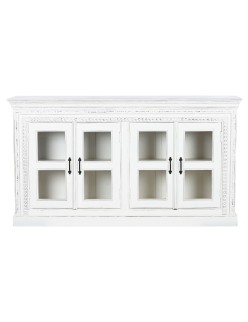 Anrichte Home ESPRIT Weiß Kristall Mango-Holz 180 x 40 x 100 cm