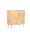 Anrichte Home ESPRIT natürlich Metall Rattan Kautschukholz 73,5 x 35 x 78 cm
