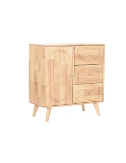 Anrichte Home ESPRIT natürlich Metall Rattan Kautschukholz 73,5 x 35 x 78 cm