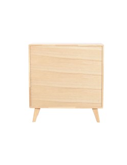 Anrichte Home ESPRIT natürlich Metall Rattan Kautschukholz 73,5 x 35 x 78 cm