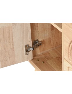 Anrichte Home ESPRIT natürlich Metall Rattan Kautschukholz 73,5 x 35 x 78 cm
