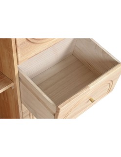 Anrichte Home ESPRIT natürlich Metall Rattan Kautschukholz 73,5 x 35 x 78 cm
