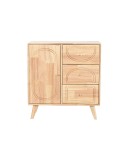 Anrichte Home ESPRIT natürlich Metall Rattan Kautschukholz 73,5 x 35 x 78 cm