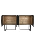 Anrichte Home ESPRIT Silberfarben Metall Stahl 151 x 41 x 80 cm